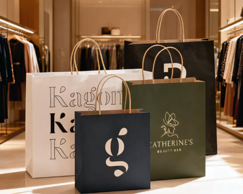 Bolsas de papel para tiendas de ropa